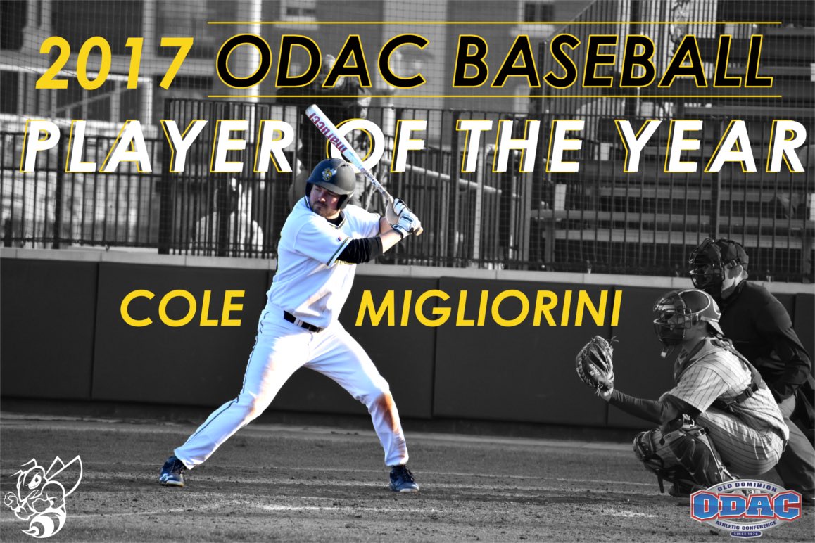 RMCathletics's tweet photo. Congrats to Cole Migliorini for being named the @odacathletics Baseball Player of the Year! #GoJackets @RMCJackets https://t.co/qlexsMc2Ez