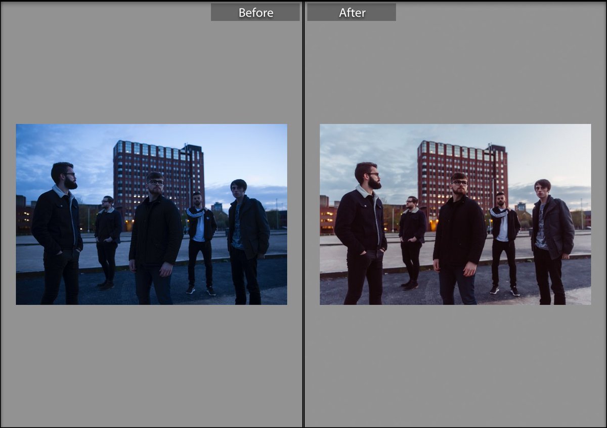 Here's another before and after from the first band promo shoot I've done, a nice little shot of the <a href="/reedbanduk/">•REED•</a> boys.