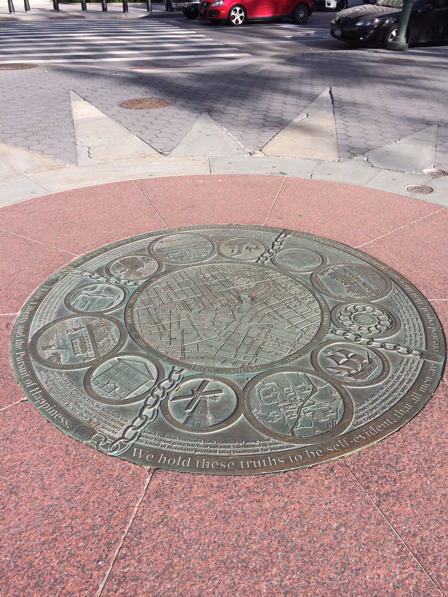 ThePlanNerd's tweet photo. I love the use of historical interpretation to make places more interesting Thomas Paine Park Five Points #NYC @NYCParks #NPC17 https://t.co/aZibFYs2pn
