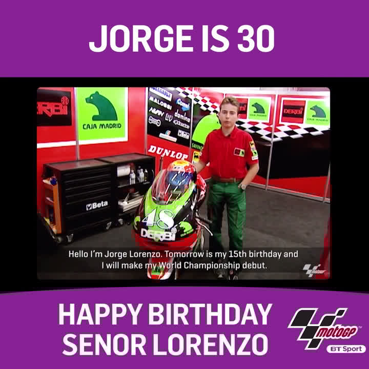 Happy birthday Step down memory lane and see some fabulous memories of Jorge Lorenzo...    