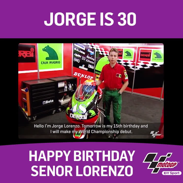 Happy birthday Step down memory lane and see some fabulous memories of Jorge Lorenzo...    