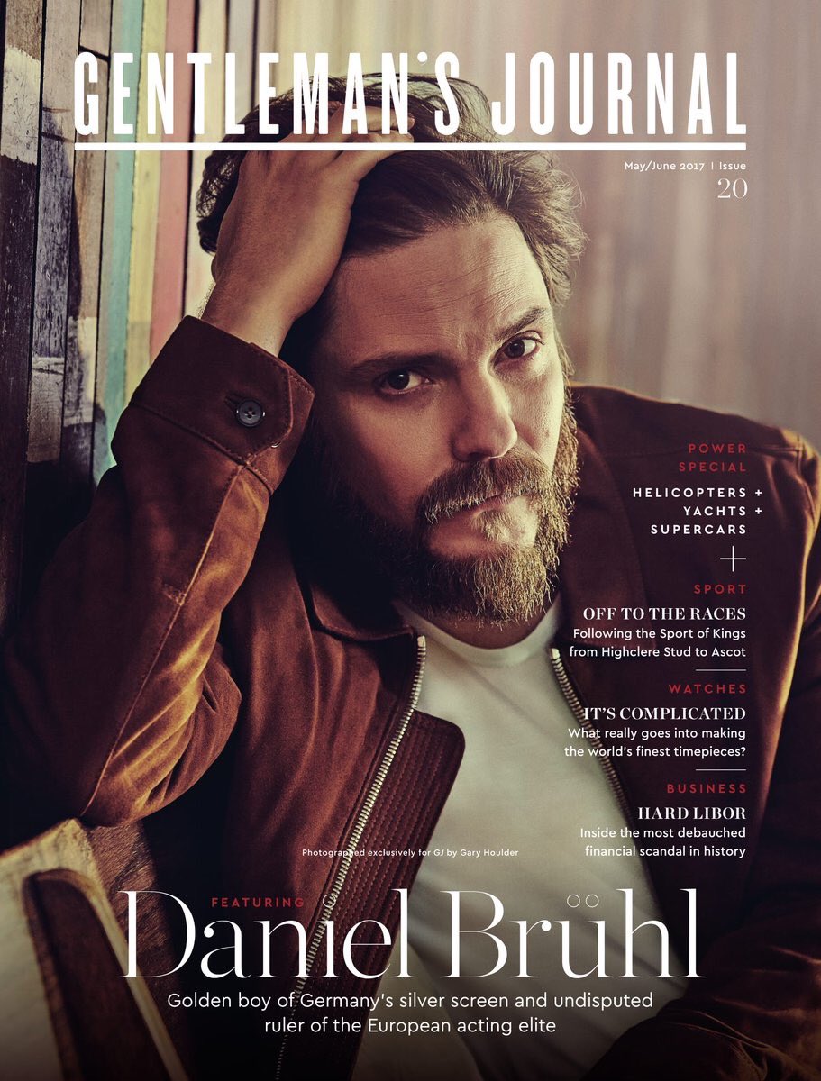 DBruhlUpdates's tweet photo. #MAGAZINE: Daniel en couverture du magazine Gentleman's Journal ! https://t.co/sNHj6WUd8n