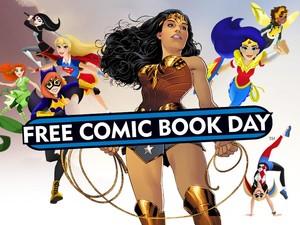 DCOfficial's tweet photo. Free Comic Book Day is almost here! Make tomorrow epic with these free #DCFCBD books and a map of events year you! https://t.co/9lm0FGiKg6 https://t.co/yVaKqPb1J0