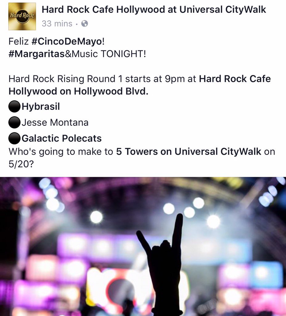 TheRipkatz's tweet photo. We supply the Rock'nfn'Roll; HardRock Hollywood supplies the eats; all that's miss in YOU supplying the FUN! \m/ https://t.co/qHiwciWbFS