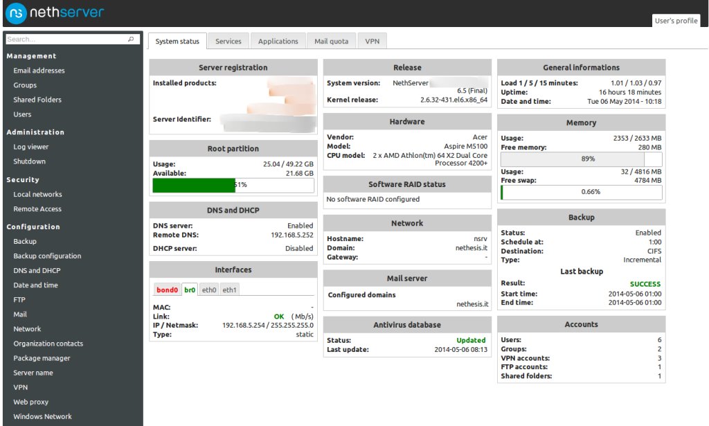 kangfauzane's tweet image. tampilannya keren lah #nethserver #linux #distrowatch #awesome ☺️☺️☺️