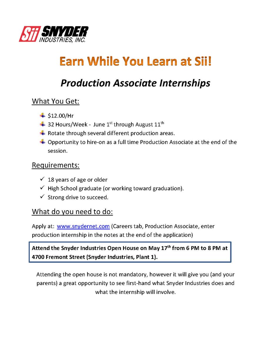 Snyder Industries tweet media