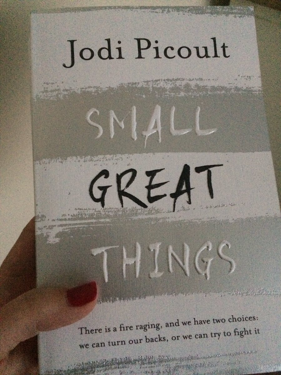 lindseybailey's tweet photo. Finished #SmallGreatThings today. Ruth, Kennedy & Turk will stay with me. Thank you @jodipicoult #ReadWithoutPrejudice https://t.co/kpAovkQYAn