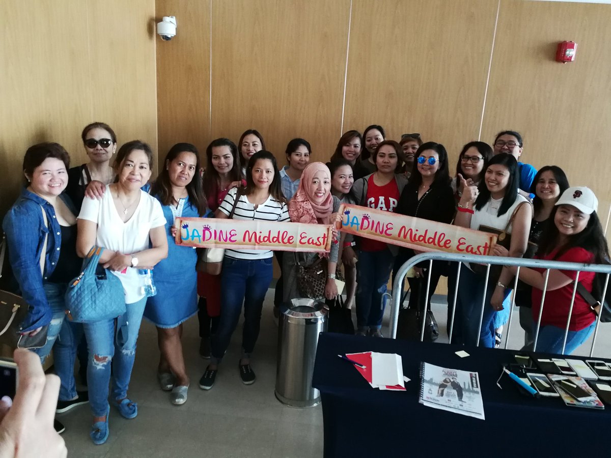 Present at the rehearsals. Thank you guys! Hope you enjoyed the soundcheck party #AlwaysJadineDubaiTour