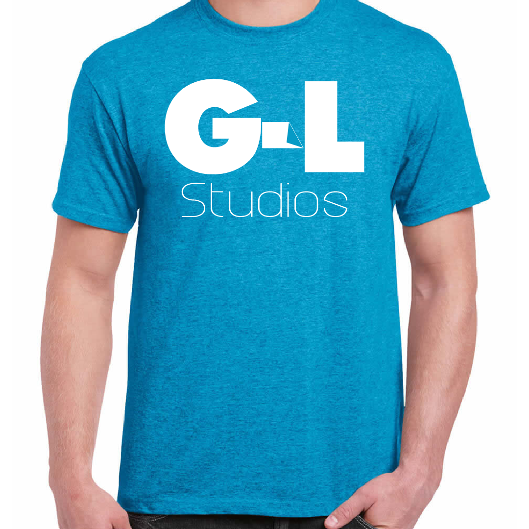 GL_Studios17's tweet photo. New G-L Studios logo shirts! $8 for Sapphire Blue (cotton), $18 for White (drifit, comes with free sticker). https://t.co/qarNiBcY8w