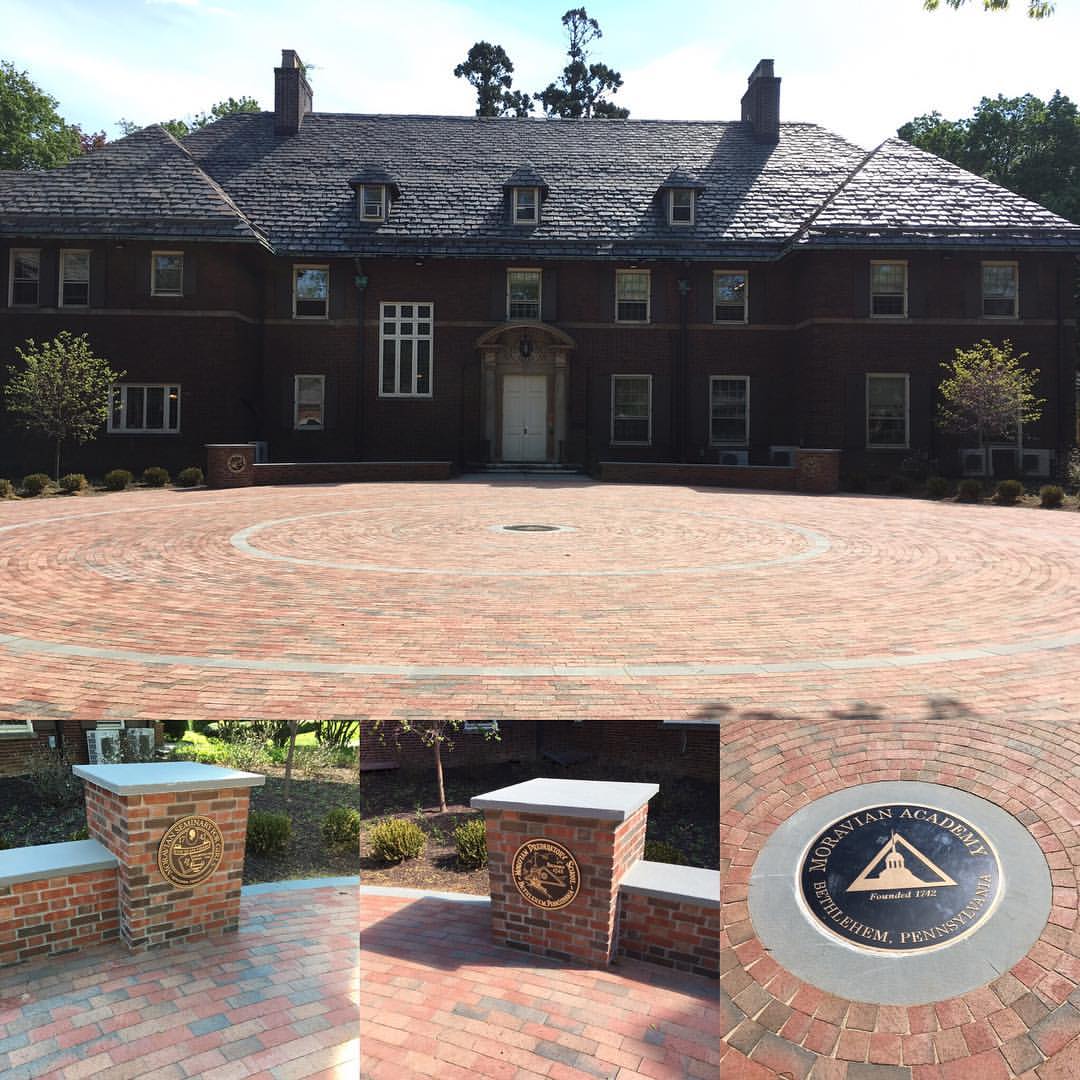 MoravianAcademy's tweet photo. @Moravian_Upper campus just got more gorgeous this week with the opening of Alumni Circle in front of Snyder House! #makinghistory #MA275 https://t.co/MIWrTO90SJ