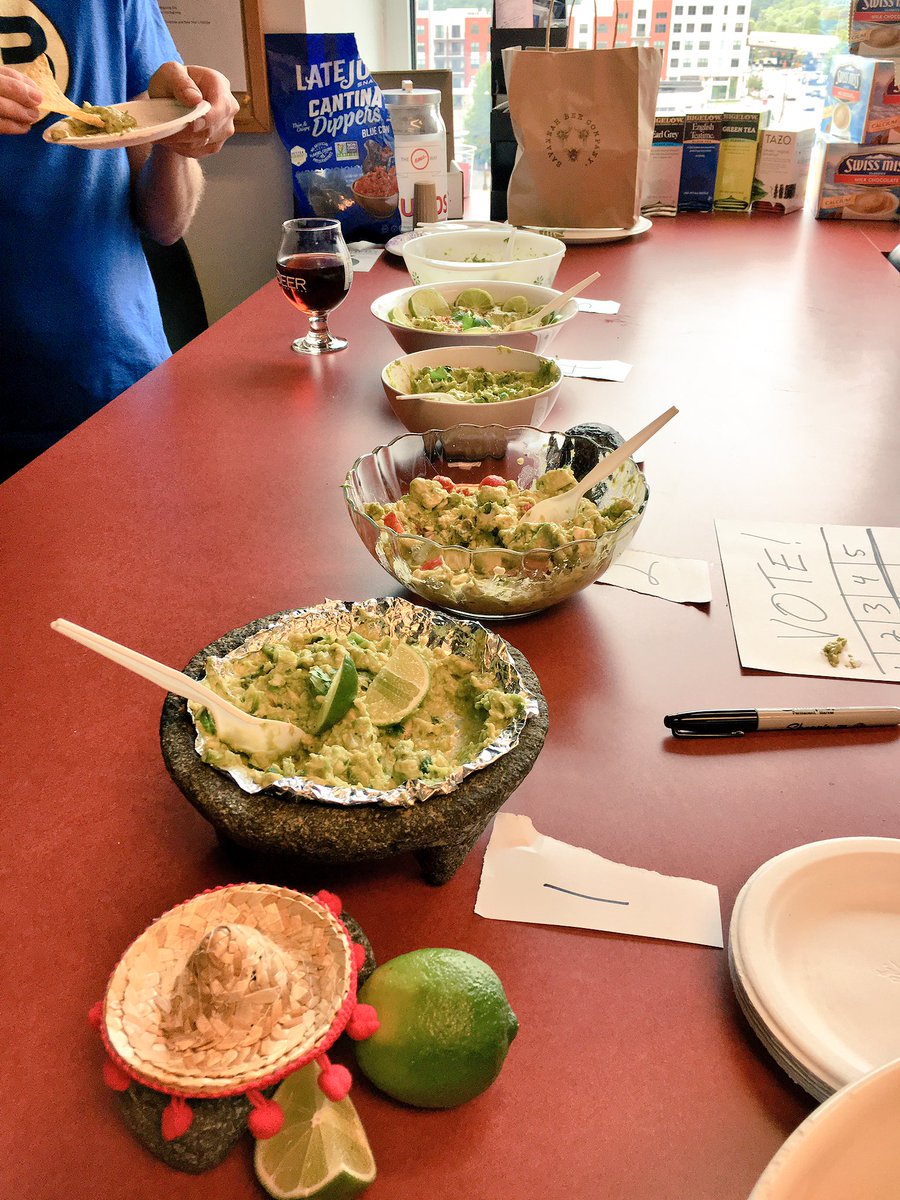 MowerAgency's tweet photo. In honor of Cinco de Mayo, #EMACharlotte had a guacamole-off. Congratulations to Alli for coming in 1st place! 🥑🥇 #agencylife https://t.co/GRX2zJo4VA