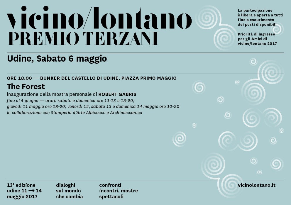 Inaugurazione della mostra personale di R. Gabris, "The Forest": bit.ly/2qMGQQ8 <a href="/AlbiStamperia/">Stamperia Albicocco</a> <a href="/archimeccanica/">Archimeccanica</a> #vicinolontano2017