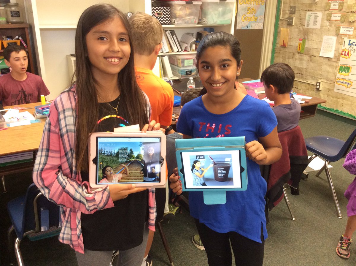 room19pandas's tweet image. Fun with green screen! Making &quot;got milk?&quot; ads for our argument writing covers (Should chocolate milk be served in schools?)