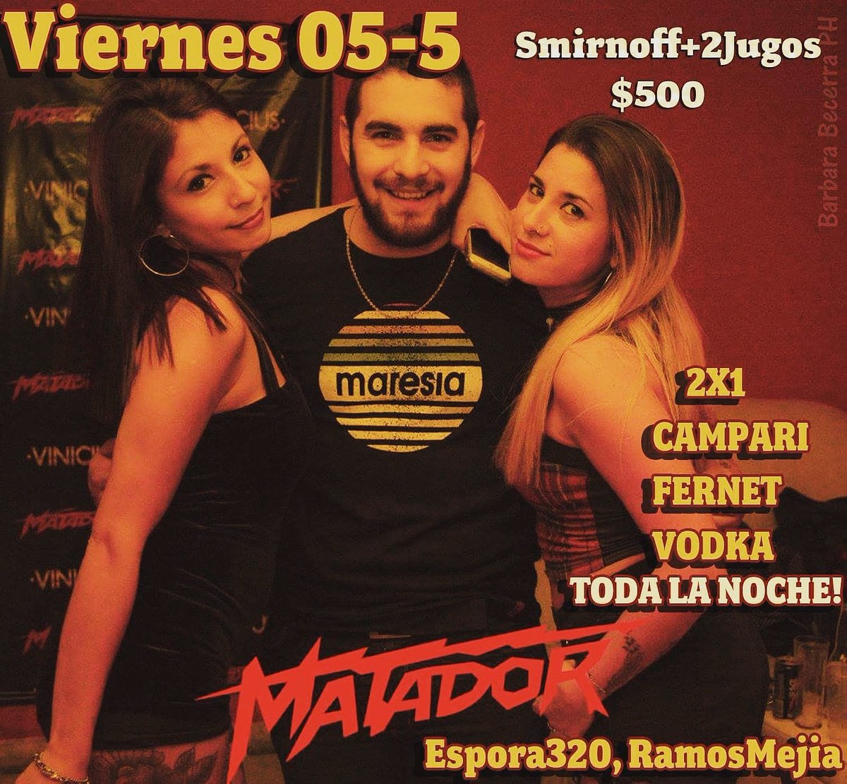 Matador_ramos's tweet photo. Si es #Viernes es #Matador
2x1 TODA LA NOCHE EN 
#vodka #campari #fernet
Smirnoff+2jugos $500
3noveccento+6speed $500 ! https://t.co/OPoIJztpc5
