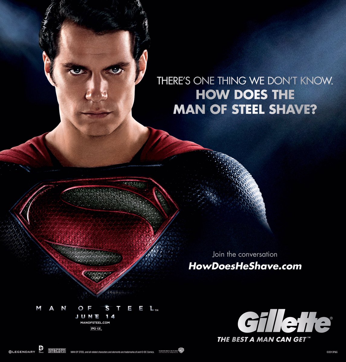jessehawken's tweet photo. I'm not seeing WONDER WOMAN until @Gillette confirms how Superman shaves #HowDoesHeShave https://t.co/ubGxMUq2Os