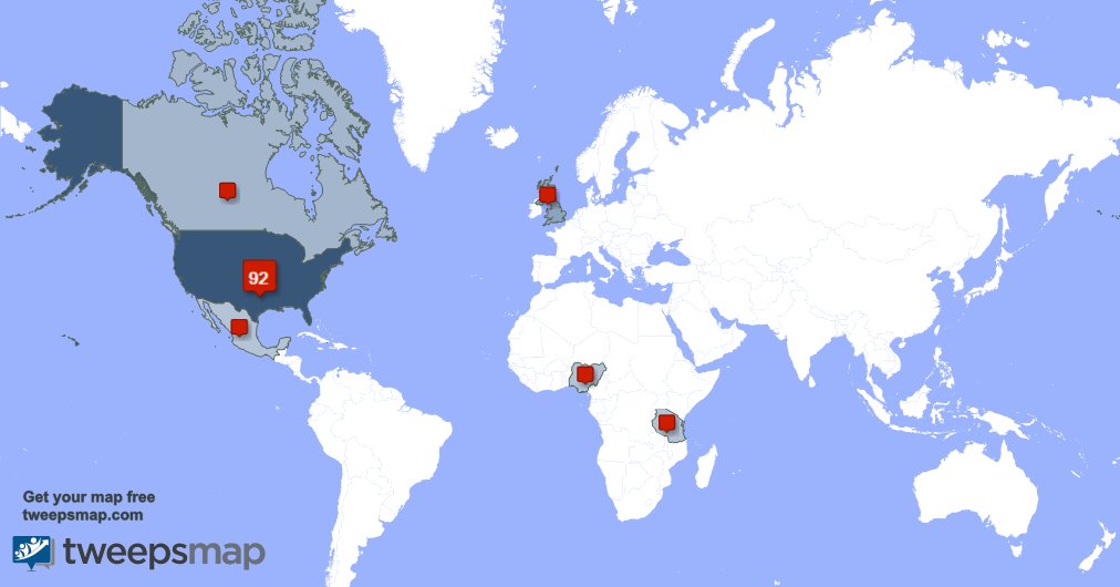 WWBuddhaSay's tweet photo. My followers are in USA(90%), UK.(3%)... Get your map too: https://t.co/uT0oxohzP2 https://t.co/PR29pvmBSu