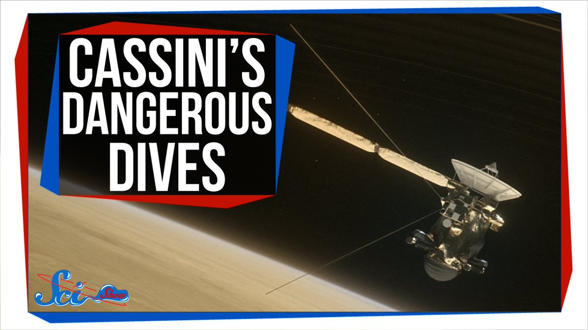 SciShow's tweet photo. The Cassini probe is getting more dangerous assignments as its mission nears its end. https://t.co/zMgF1tfZET https://t.co/oPm850jbhG