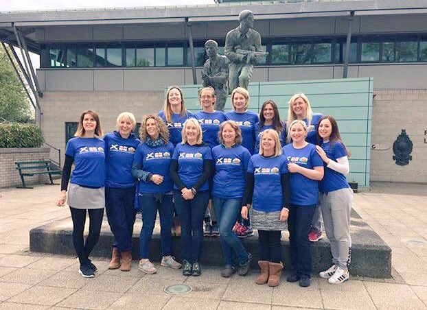 RMLadies3Peaks's tweet photo. Some of the 16 strong team this morning ~ approx £12k raised so far 4 @theRMcharity #CTCRM Community Centre https://t.co/E99w5nOlhD