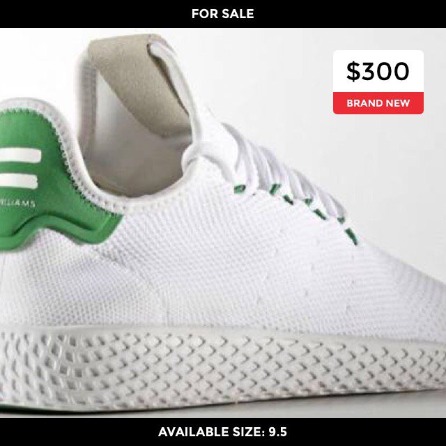 urtheologyisbad's tweet photo. $300 - Pharrell x adidas Tennis Hu White Green 9.5 @Kixify #pharrell #adidastennishu #hurace https://t.co/GsPgn4ODGw https://t.co/JomQFBSDfP