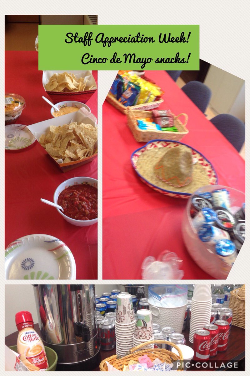 Lohagan829's tweet photo. What an amazing week we had at KT Murphy celebrating our teachers!  Staff Appreciation week - Cinco de Mayo -#ktmpto #ktmurphypto https://t.co/g3Xalc5TCW