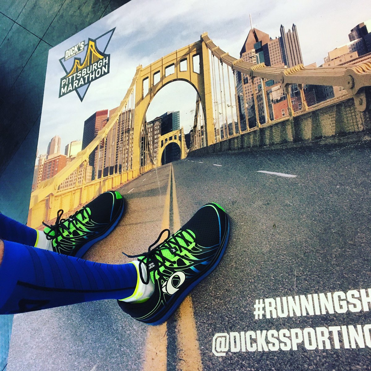jordan_hinds's tweet photo. Mayor Peduto declared today as #RunningShoeDay in Pittsburgh to celebrate the runners of the 2017 @PGHMarathon! 

@Zensah @pearlizumi https://t.co/K2tkYES3Rw