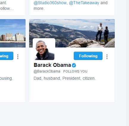 chinthrilla's tweet photo. My greatest achievement #barack4life Thanks for following me @BarackObama all these years lol https://t.co/3t2ItVLwEE