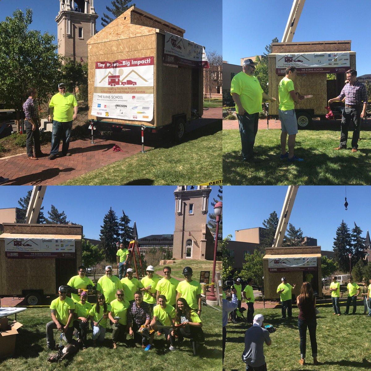 An amazing opportunity for our students to hand over the trailer keys to the Colorado Village Collaborative for the homeless!!