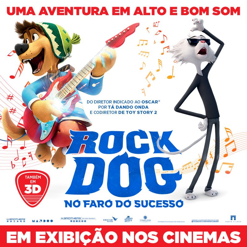Nessa aventura musical tem muita emoção e Rock n'Roll! Mais uma super animação da <a href="/ParisFilmes/">Paris Filmes</a> ✨ 🎧  Já em cartaz nos cinemas! 🎥