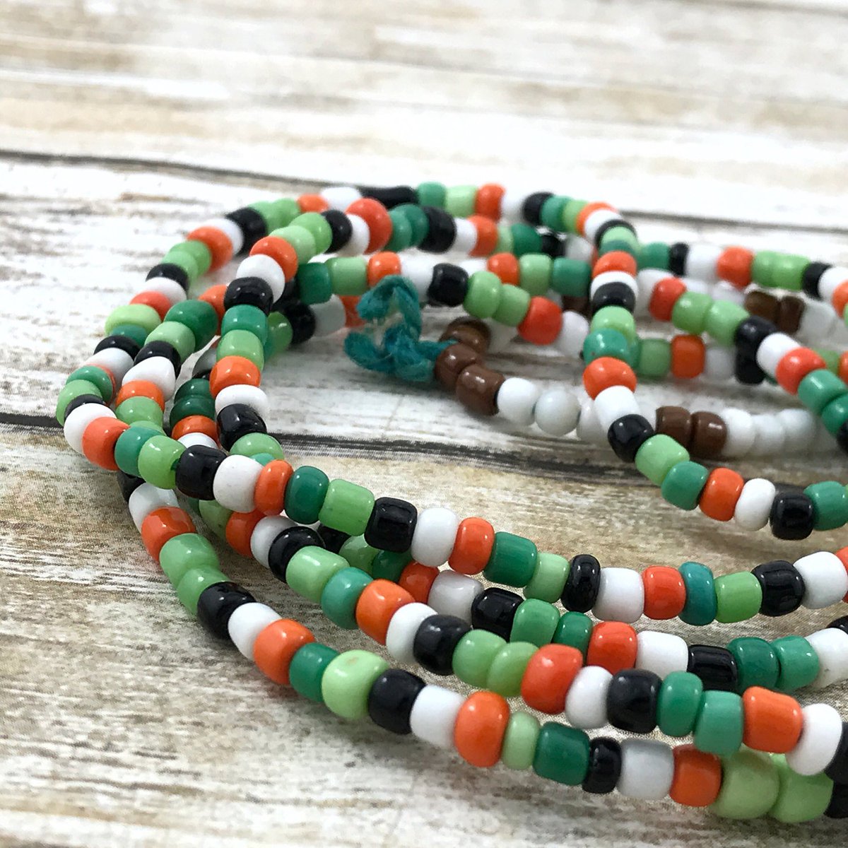 Vintage Hippy Bead Necklace, Colorful Glass Bead Ethnic Tribal Nec… etsy.me/2mHaeq4 #Etsyshop #HippyNecklace