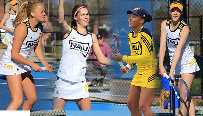 NAUAthletics's tweet photo. Six @NAUWomensTennis players picked up All-Conference nods this season! #NAUStrong #BigSkyTennis
READ: https://t.co/WtBoGlyBPB https://t.co/kYswFyoCKO