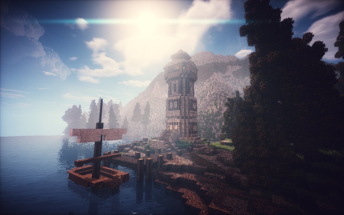 Triliton's tweet photo. The light-house at #Lerwick village #Acaliakingdom #Ethea #WeAreConquest #Myshaders https://t.co/ZMItt8VNW0