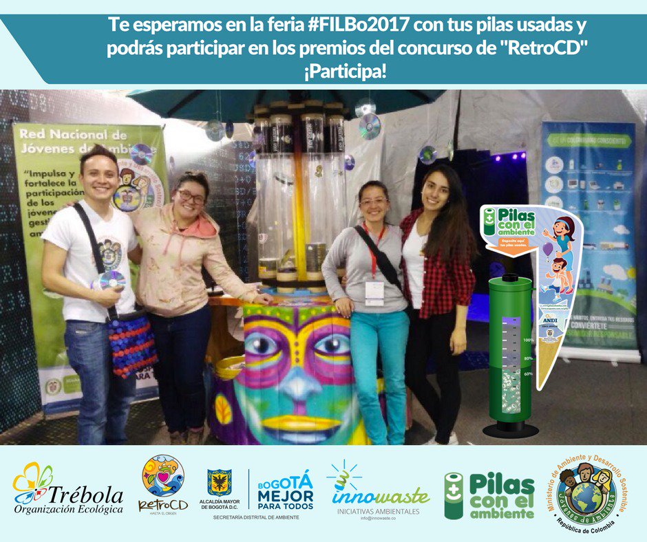 jovenesambiente's tweet photo. Concursa con @REtroCD_Trebola para ganar 1 Libro de @andrescepeda y 1 de @aterciopelados y asistir a sus conservatorios en la #Filbo2017 💿📘 https://t.co/66fFtKKodr
