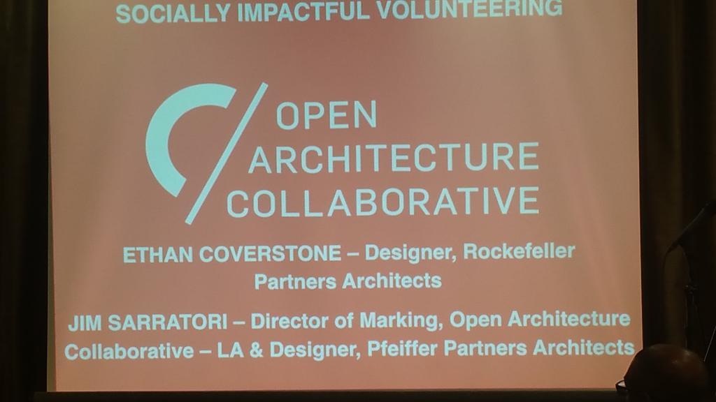 rendler's tweet image. #encompassla #AIA #openArchitecturecollaborative. #community