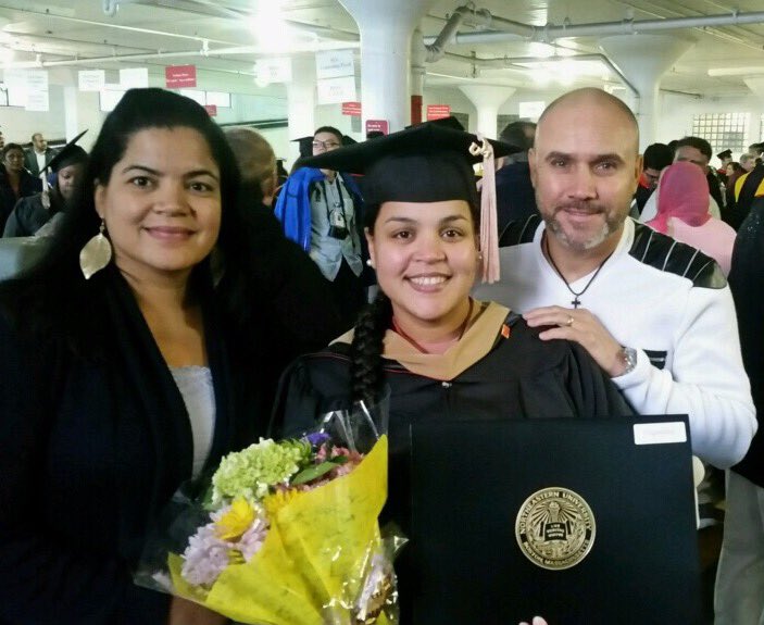 calixiris's tweet photo. I did it... What a ride!! #MBA #Northeastern #Classof2017 #DoubleHusky @NU_Business https://t.co/e5QhmZvjZg