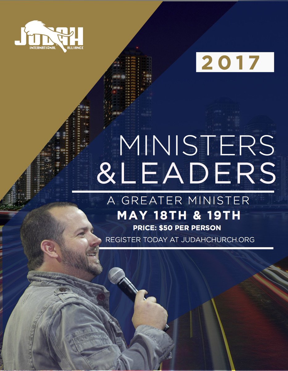 judah_church's tweet photo. Come join us May 18th-19th for the Ministers &amp; Leaders Conference! Don't miss it! To sign up visit our website https://t.co/0ZRJxou1q1 https://t.co/lnMXudUCno