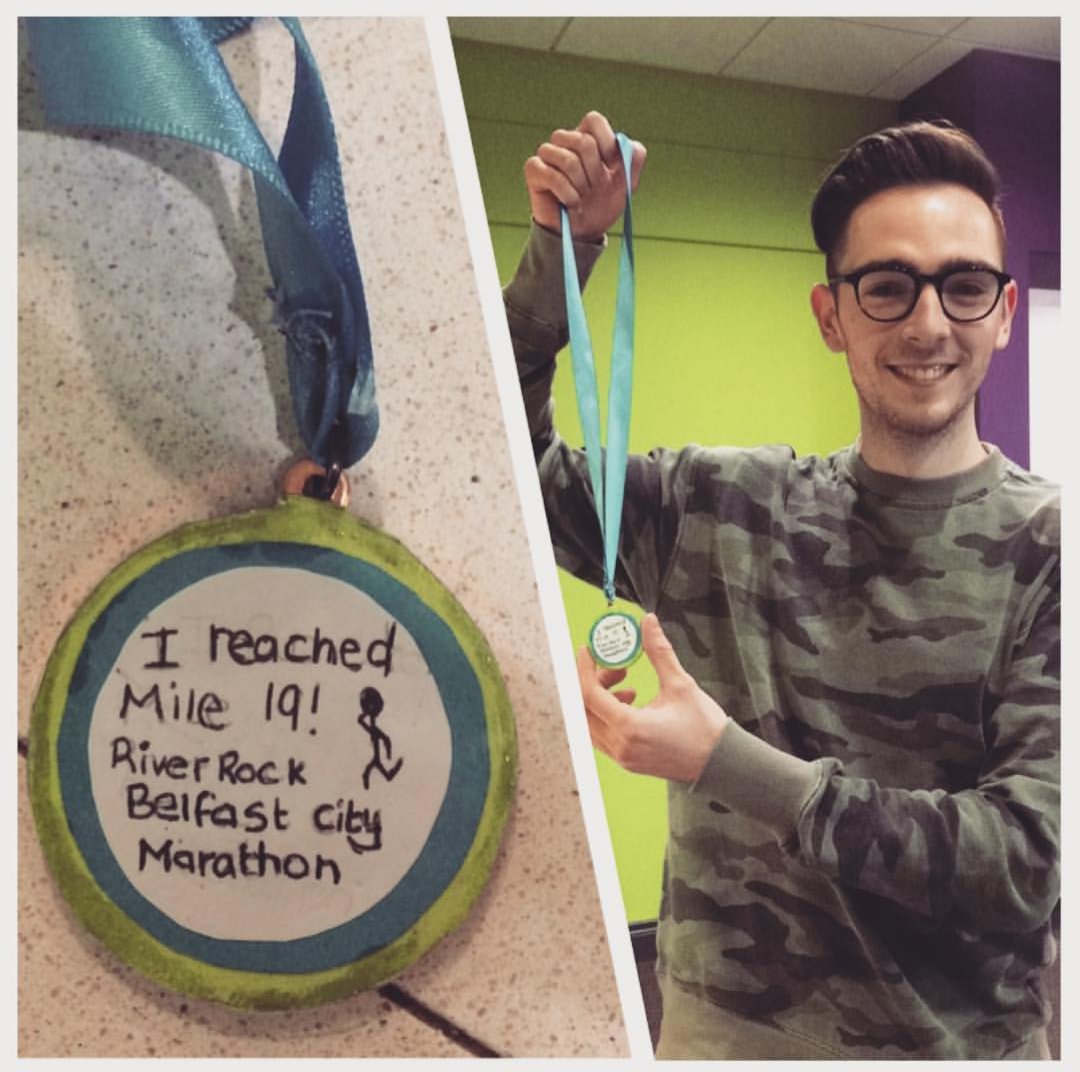 emmanuelyouthl1's tweet photo. Big shout out to @jindarascott for making @SimonMoutray a medal for the marathon since he missed out on one! #CollectiveFamily https://t.co/saK6UueU9A