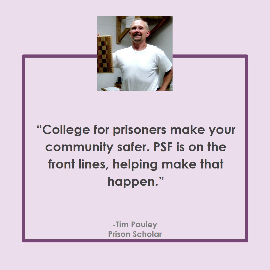 Prisonscholars's tweet photo. We work to bring #highered into prisons, but we can't do it alone! #SupportPSF: https://t.co/3MvflPJfSA #TP_PSF https://t.co/H8MPUtBHbi