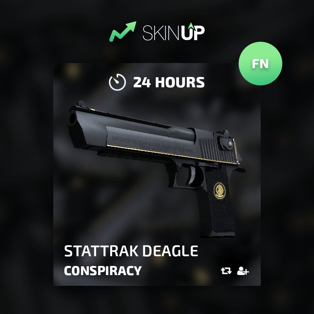 skinupgg's tweet photo. 🎁 ST DEAGLE CONSPIRACY (FN) GIVEAWAY

✅ FOLLOW @skinupgg 
✅ RETWEET
✅ TAG A FRIEND

FIRE SERPENT GIVEAWAY: https://t.co/DLgJfb4nG4 https://t.co/HmrIgVBmnZ