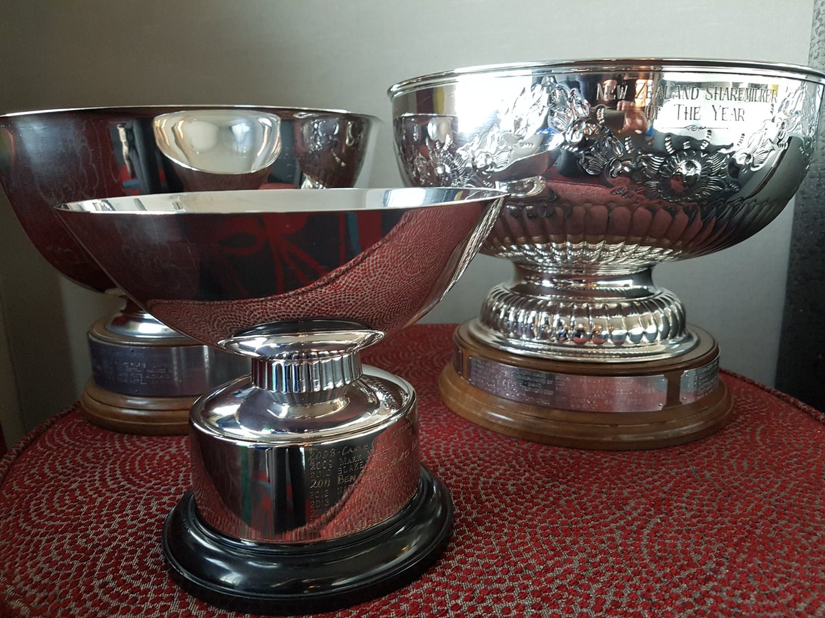 BakerRachie's tweet photo. @NZDairyAwards national trophies are polished and ready for tonight! Less than 6 hours to go! #bestofthebest #passionforprogression https://t.co/k4fMzh0UYe
