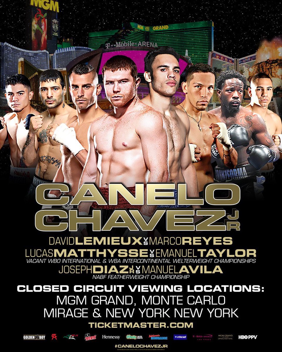 boxingcorner247's tweet photo. Both fighters weighed in at 164lb it's ON! Let's do this #canelochavezjr 🇲🇽🥊 https://t.co/r29e8njobY