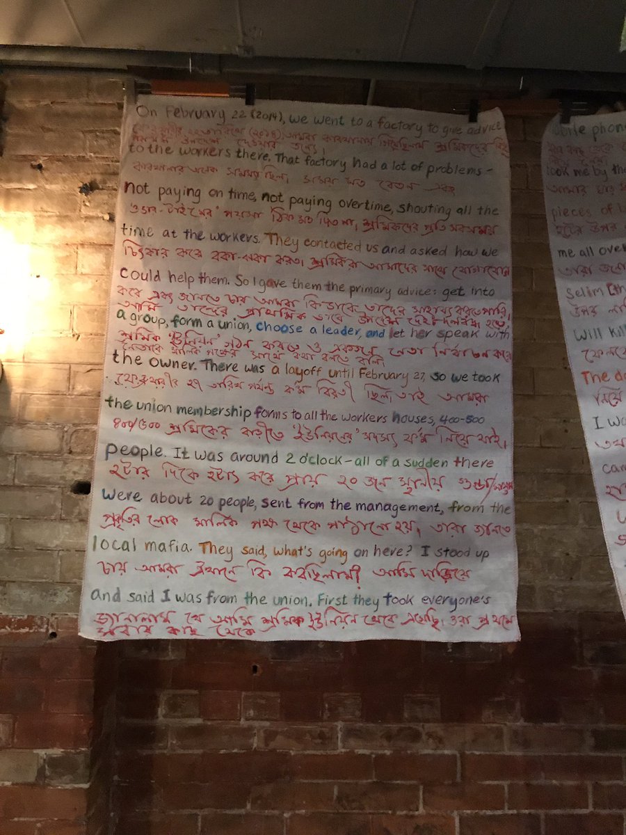 TakeActionFAST's tweet photo. Quotes from the garment workers themselves #RanaPlazaMemorial #TakeActionFast https://t.co/g0N2wOBqAW