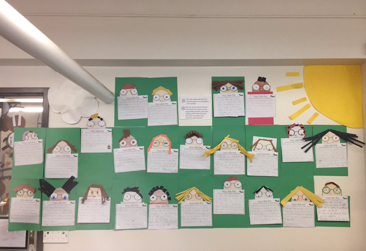 Come by and check out our Hey Little Ant opinion writing! Big thanks to all the writer's workshop volunteers! #HaleToday