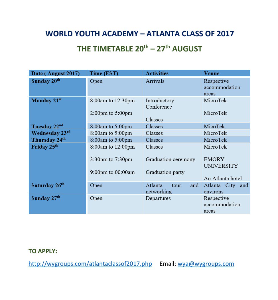 World Youth Academy tweet media