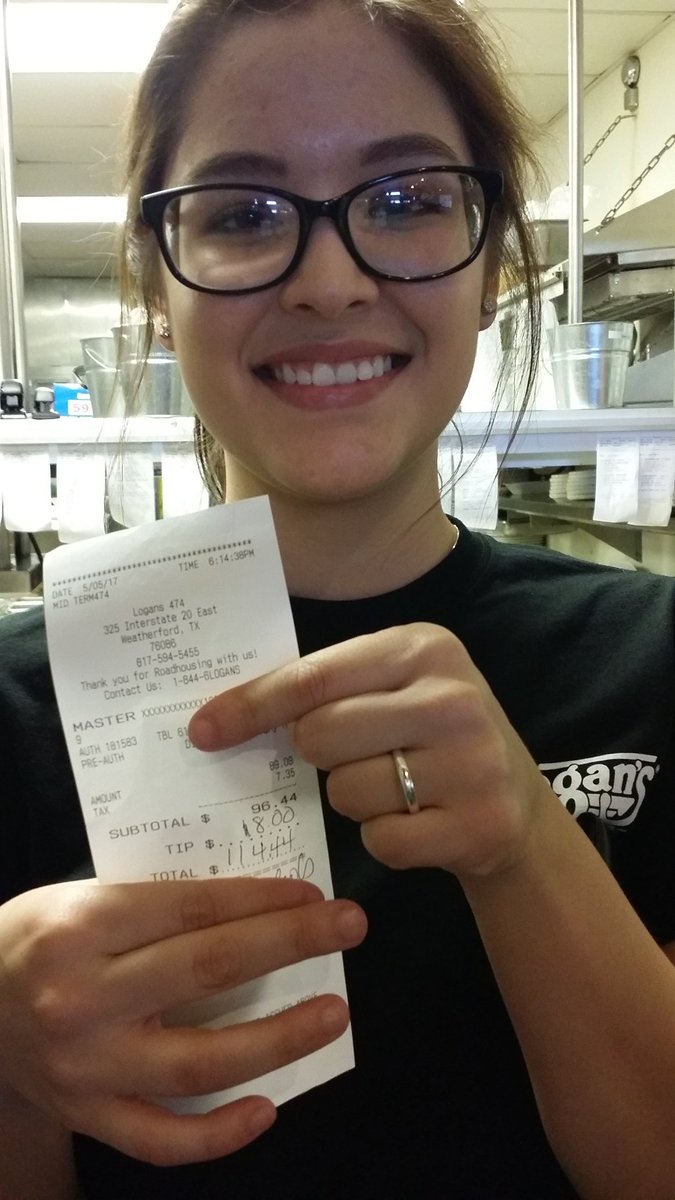 DonnaGuin2's tweet photo. First day on the floor and this is her first tip! Great job Tiffany! 😊@amyst_1 @Suzanne_Logans @Marie09314677 https://t.co/lZawymL03Z