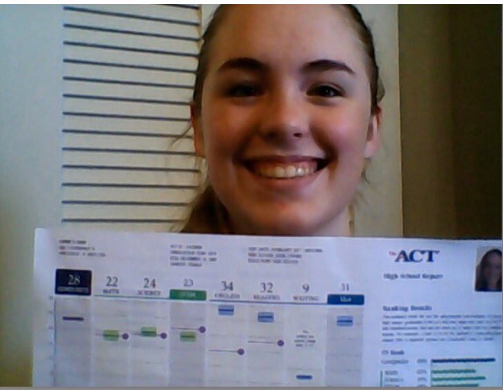 JillGHowellMAEd's tweet photo. Proud of #Classof2018 client,Carrie D.,4⬆️her composite #ACT score (5)POINTS after just(1) #N2TestPrep™ #SuccessCamp™!Enrolling now 4 June!📈 https://t.co/mRP6rOdV5b