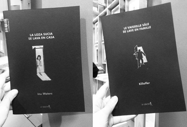entrevinetas's tweet photo. Muy recomendado de esta @FILBogota: pasen por el stand de @lasilueta y llévense este cómic/dueto entre @inu_waters y #Killoffer. https://t.co/Um6rWDjkg5