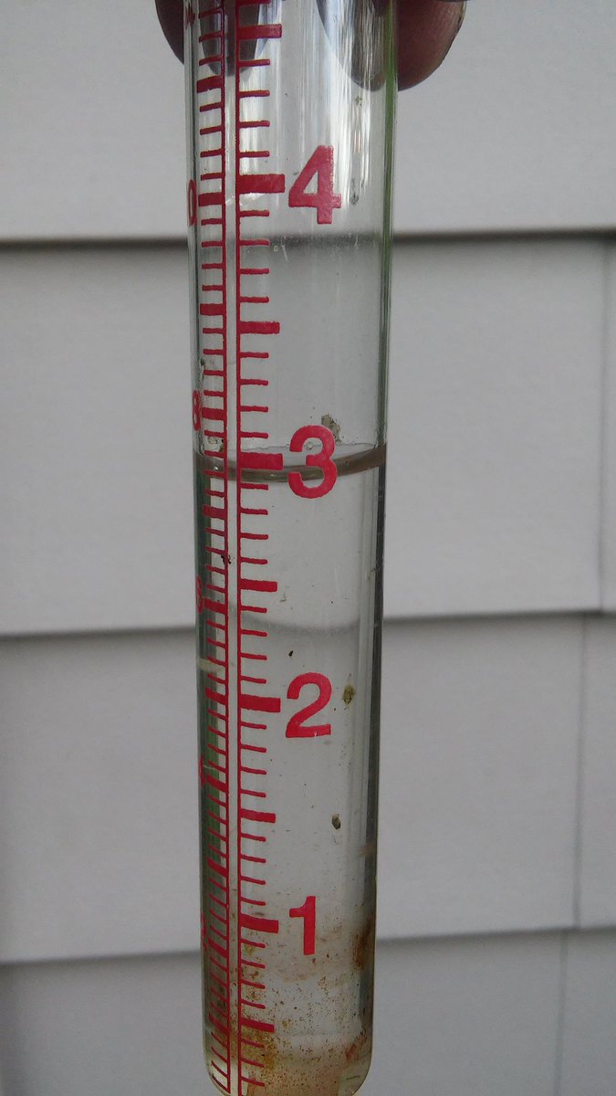 redfire532's tweet photo. @NWSIWX 
Three inches of rain in New Haven during this last storm event. https://t.co/XPRrcSTsNc