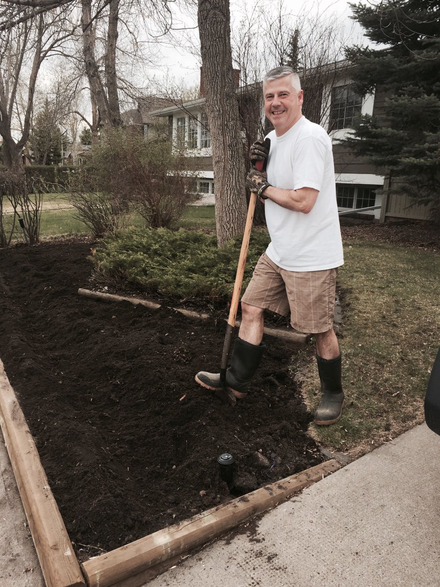 drjoend's tweet photo. Dr.Joe planting potatoes & prepping veggie plot for plants #drjoend #yycgarden #wholefood #healthyeats https://t.co/BANQGvokvd
