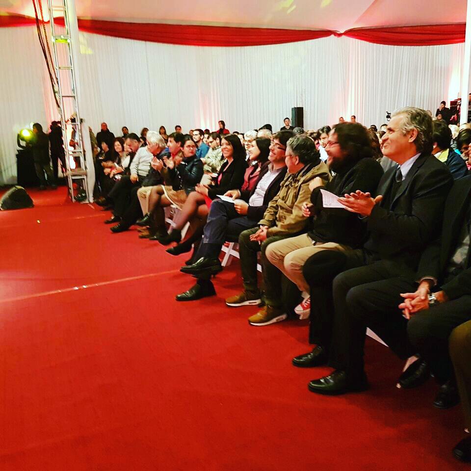 Cuadrado_2016's tweet photo. En la Cuenta Pública Municipal de Recoleta, acompañando al alcalde Daniel Jadue, siendo testigos de su gran gestión. https://t.co/i7myUcZCp0