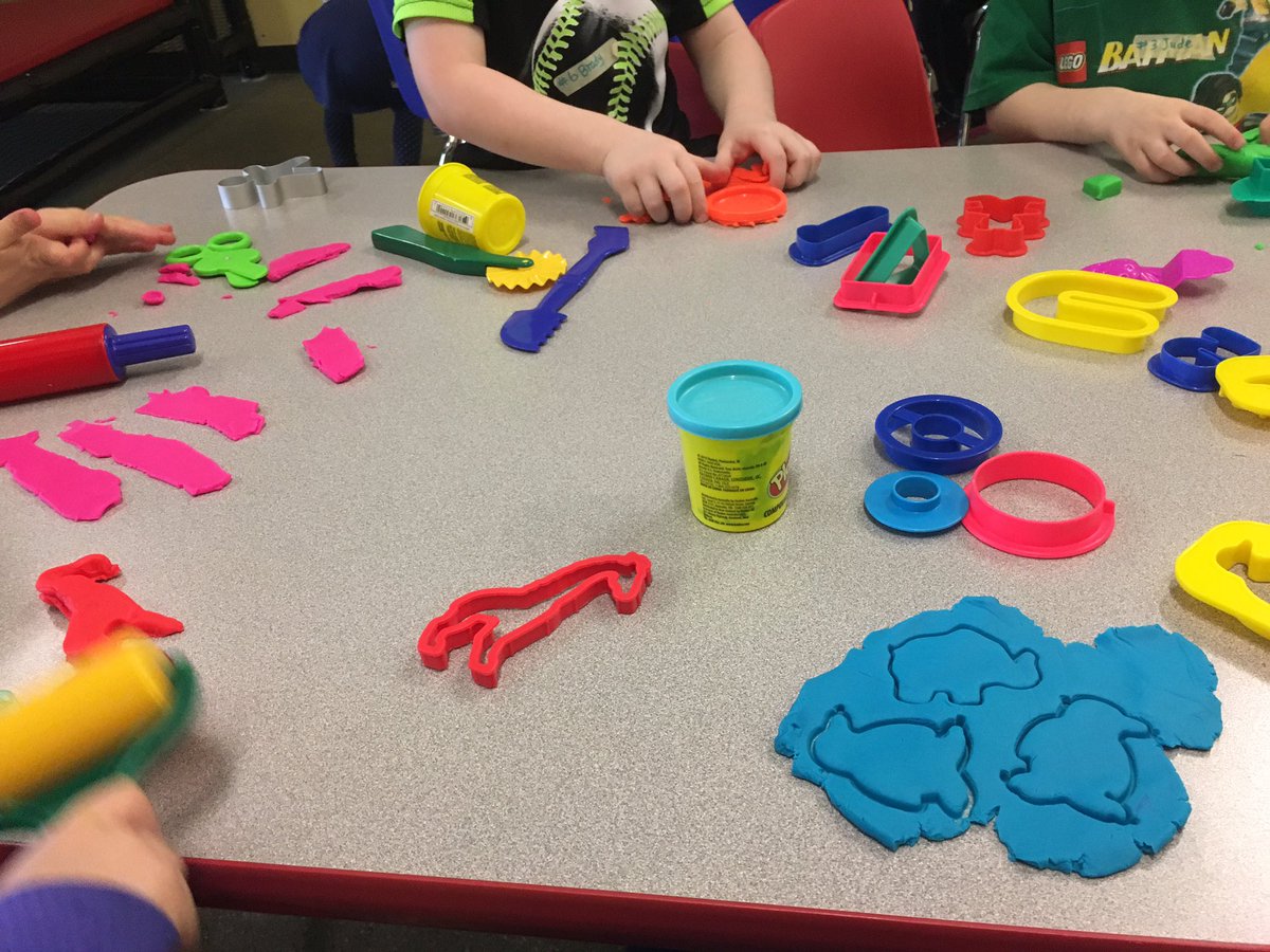 kaitM21's tweet photo. I was just as happy as the kids were to be playing with play-doh that they said, "Ms. Kaitlyn you're too old to play with play-doh."😂 https://t.co/fKh4EKbghJ